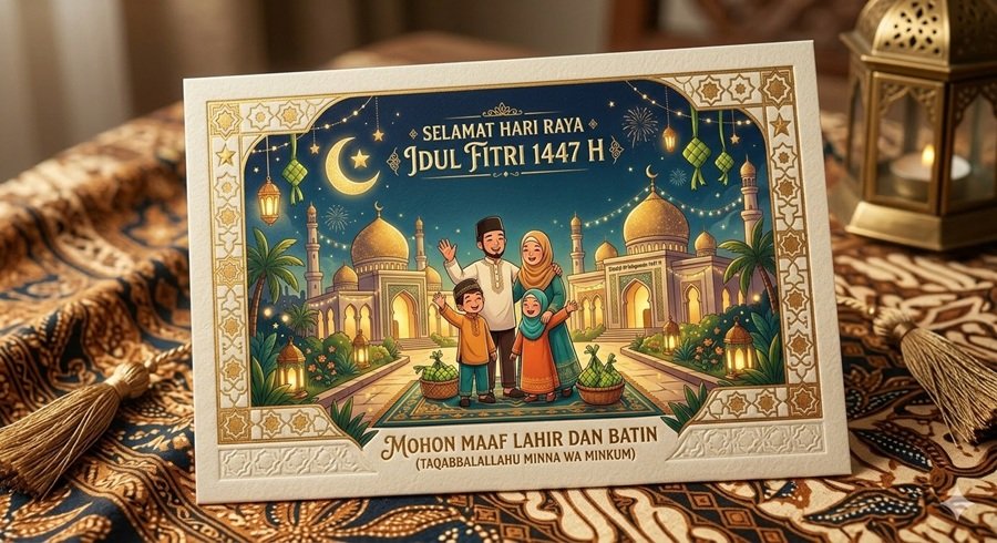kartu ucapan idul fitri 2