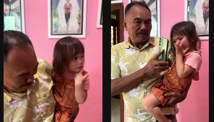 Viral Momen Cucu Bule ‘Salah Paham’ dengan Mbah Saat Mudik, Netizen Ngakak Brutal