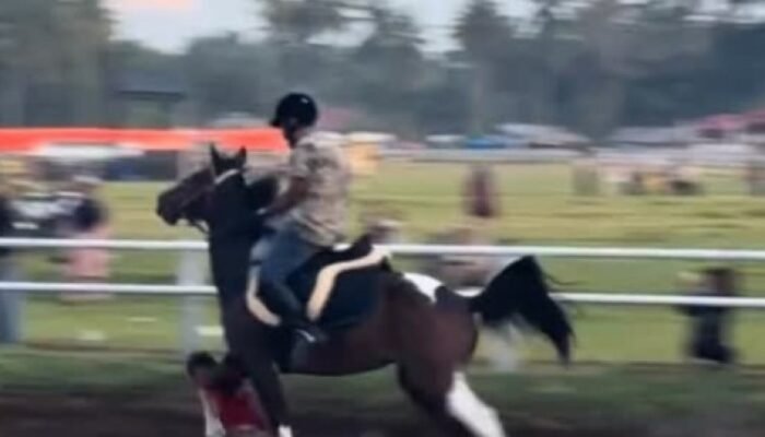 Detik-Detik Mencekam! Bocah Tertabrak Kuda Saat Latihan Pacu, Pengawasan Dipertanyakan