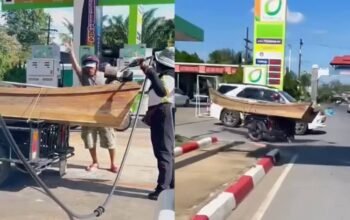 Viral! Nelayan Bawa Perahu ke SPBU Pakai Motor, Akibat Dilarang Beli BBM Pakai Jerigen