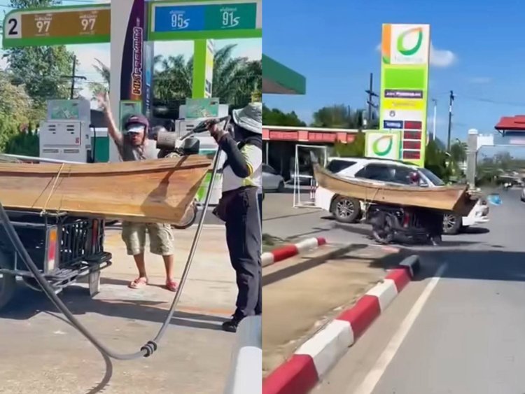beli bbm pakai perahu