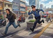 polisi kejar pemerkosa